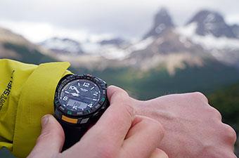 Casio Pro Trek PRT-B50 altimeter (ABC) watch in Patagonia